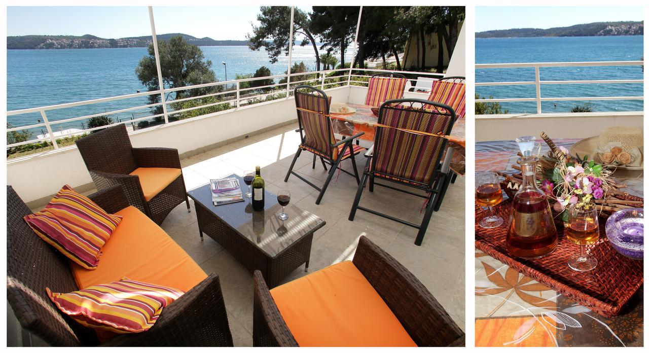 Gem Of The Sea Luxury Beach Apartment With Brand New Heating Infinity Pool Трогир Екстериор снимка